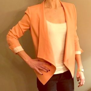BCBG MaxAzria peach/blush cropped jacket Size S